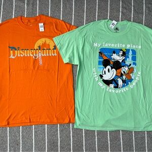 Disney Short Sleeve Tees - Orange and Mint Green